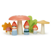Erdő manók családja, prémium fából  Woodland Gnome Family TL8388