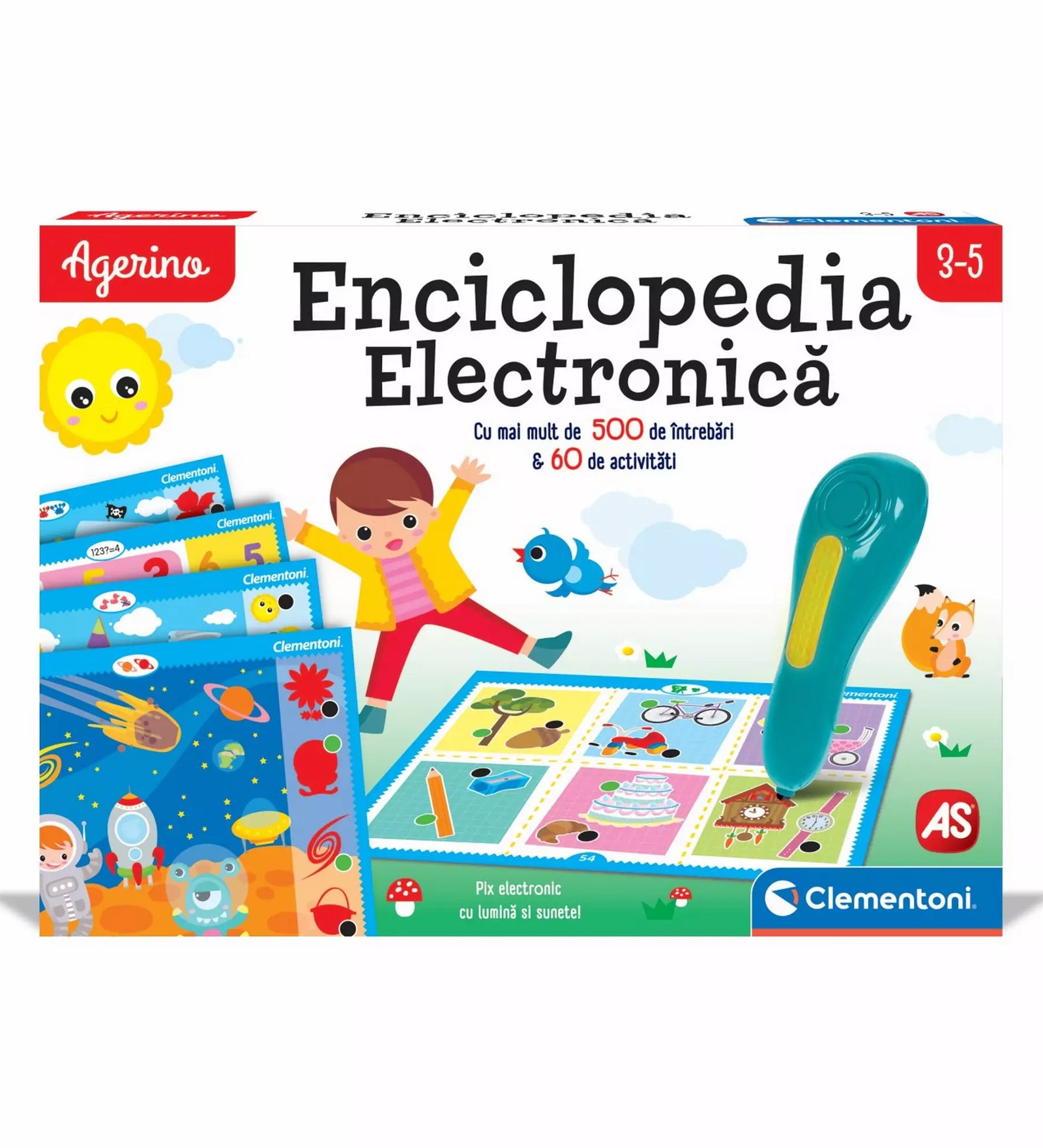 Agerino Enciklopédia Elektronikus – A doboz tartalma és az elektronikus toll bemutatása.