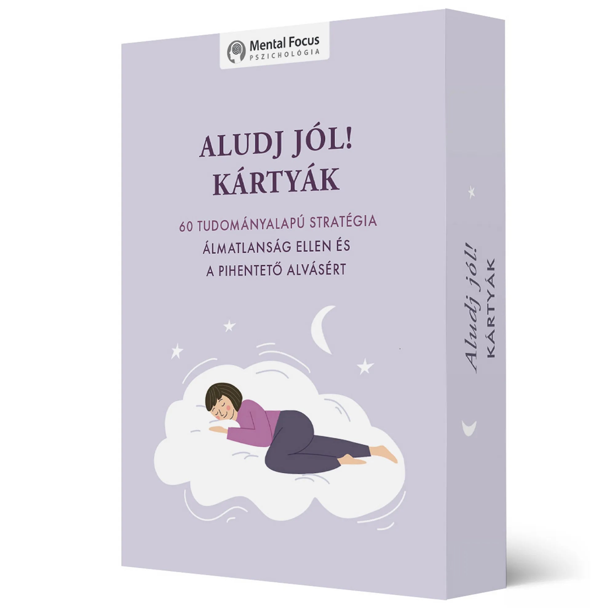 Aludj jól! kártyák – 60 tudományalapú stratégiát tartalmazó kártyacsomag a pihentető alvás támogatásához