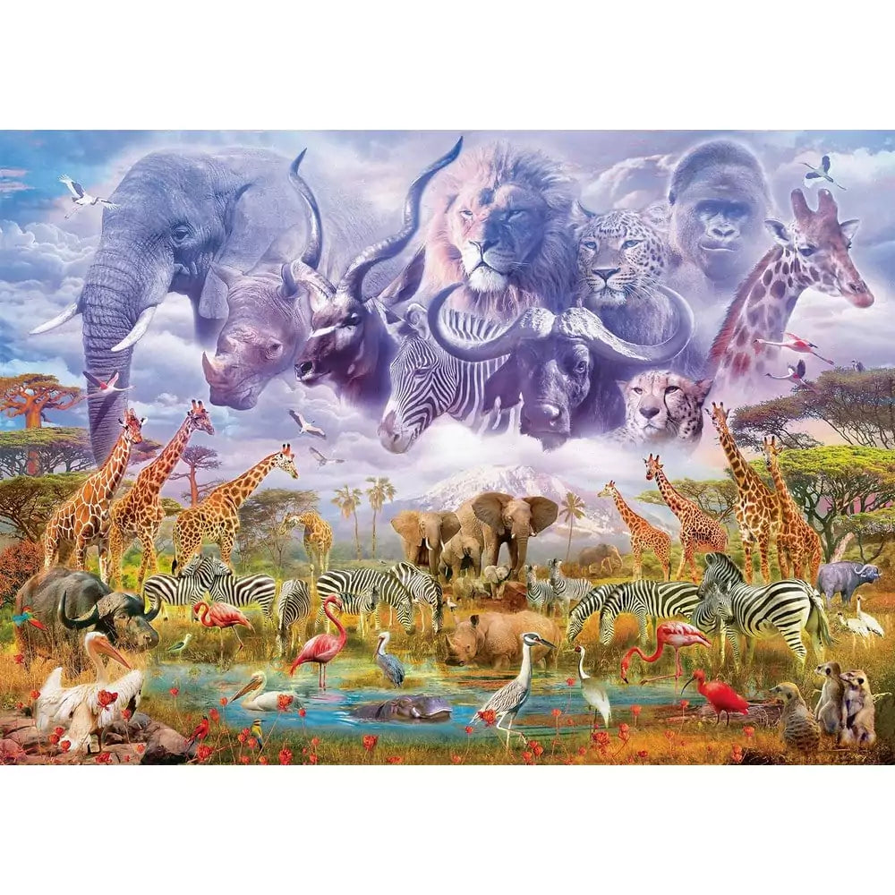 Puzzle Schmidt: Animals At The Waterhole, 1000 piese