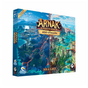 Arnak elveszett romjai: Sötét útvesztők magyar nyelvű kiegészítő társasjáték doboza kalandos borítóval.