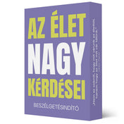 Az élet nagy kérdései beszélgetésindító kártyák lila doboza