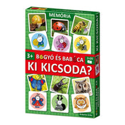 Bogyó és Babóca – Ki kicsoda? memóriajáték doboza közelről, mesefigurás és rovaros kártyaképekkel a csomagoláson.