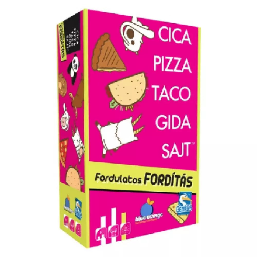 Cica, pizza, taco, gida, sajt – Fordulatos fordítás magyar nyelvű társasjáték