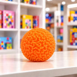 Cool Mix Squishy: Bolyhos tapintású labda 6 cm stresszlevezető játék (Narancssárga)