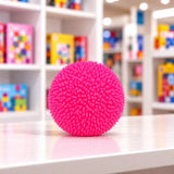 Cool Mix Squishy: Bolyhos tapintású labda 6 cm stresszlevezető játék (rózsaszín)