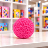 Cool Mix Squishy: Bolyhos tapintású labda 6 cm stresszlevezető játék (rózsaszín)