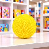 Cool Mix Squishy: Bolyhos tapintású labda 6 cm stresszlevezető játék (sárga)