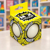Fehér Cool Mix Glow in the Dark stresszlabda sárga-fekete dobozban