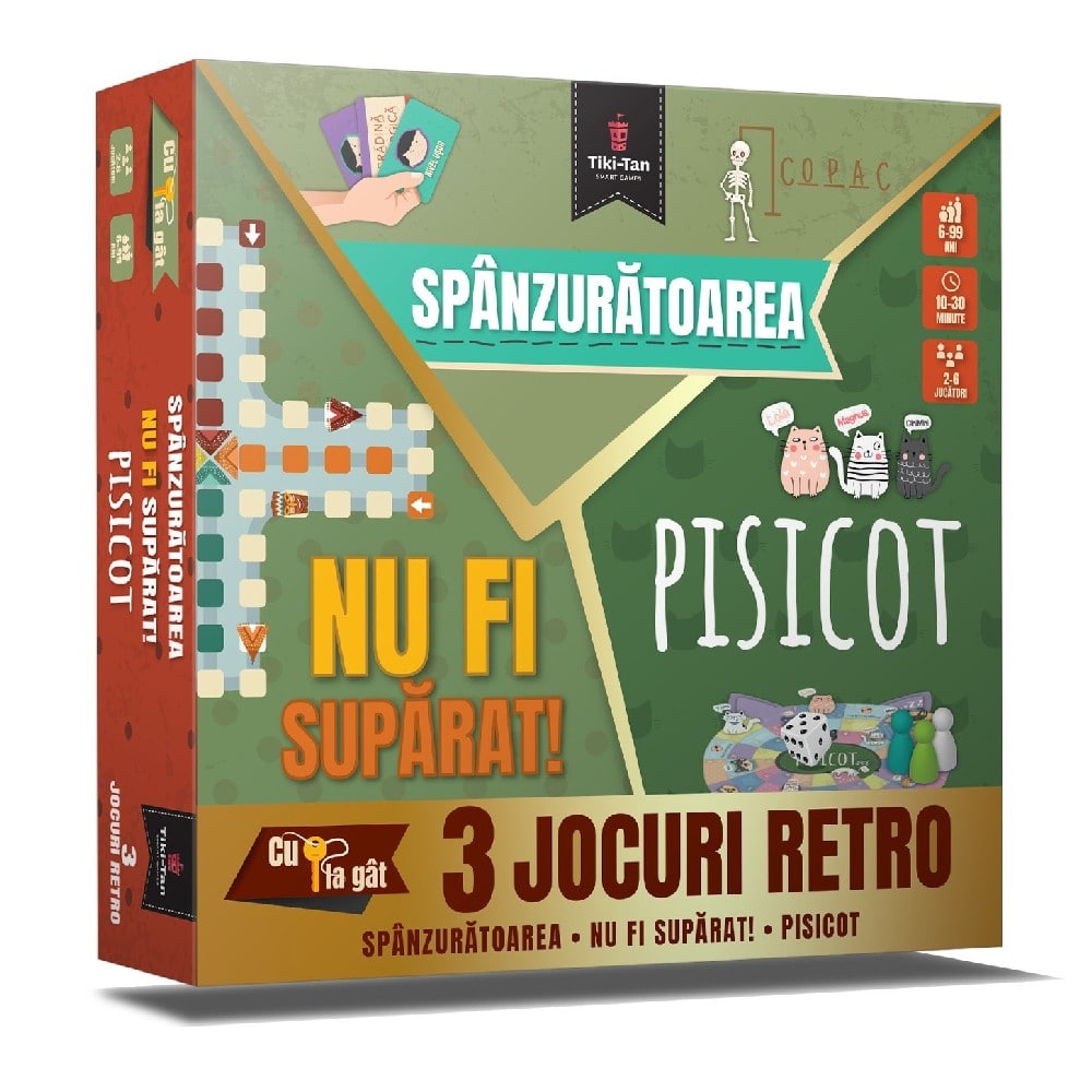 NU FI SUPĂRAT! • PISICOT • SPÂNZURĂTOAREA  - román nyelvű társasjáték