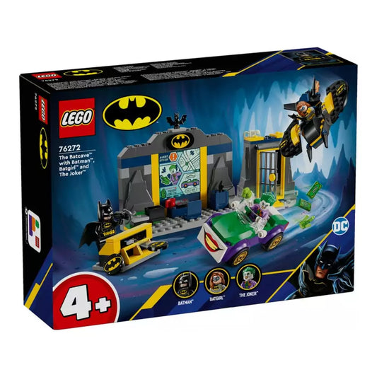 LEGO DC Super Heroes A Denevérbarlang™, Batman™, Batgirl™ és Joker™ 76272 doboza