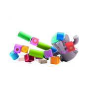 Djeco Bigboum egyensúlyozó elefánt játék felboruló toronnyal, ügyességi és egyensúlyfejlesztő fa játék gyerekeknek