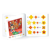 Set creativ Inspired by Frida Kahlo útmutatófüzet és minták, lépésről lépésre bemutatva a papírvirágok összeállítását