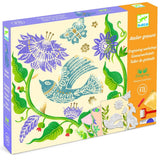 Djeco Virágos kreatív gravírozó és pecsét nyomdázó, DJ09352