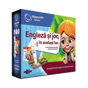Răspundel Istețel Set Engleză și joc, în același loc (creion+carte) román nyelvű könyv