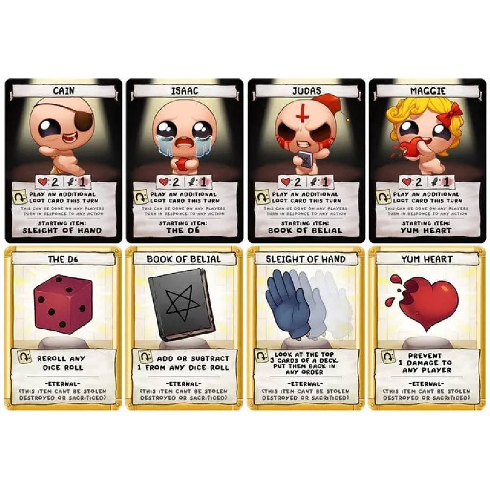 The Binding of Isaac: Four Souls angol nyelvű társasjáték