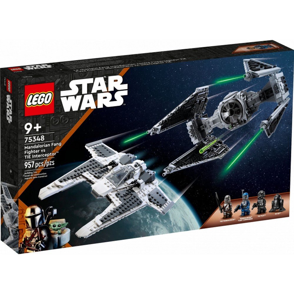 LEGO Star Wars Mandalóri Fang vadászgép vs. TIE elfogóvadász™ 75348 957 darabos