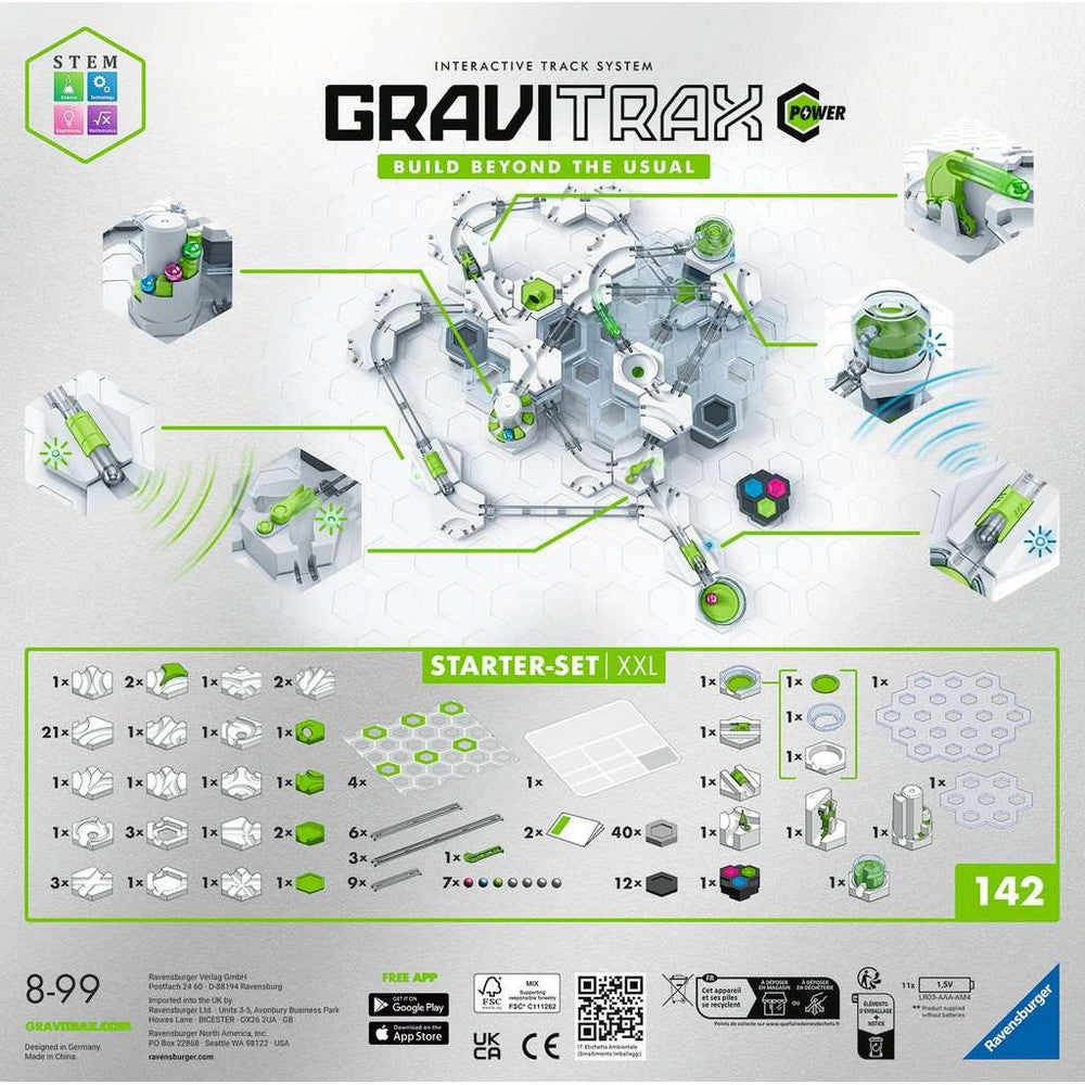 Gravitrax Power - Starter Set XXL, Big Box Golyópálya építő készlet