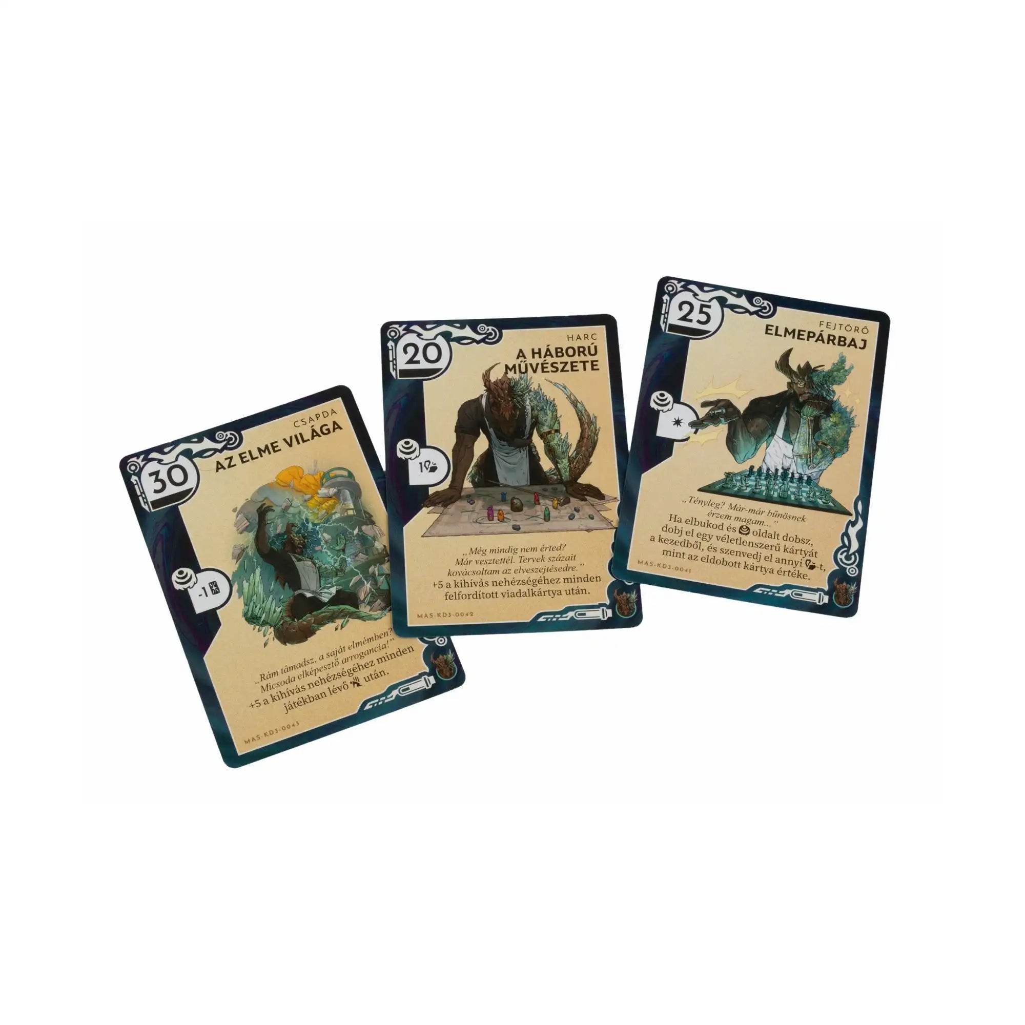 Kinfire Delve speciális eseménykártyák és kimerültség lapok, karakter állapotok bemutatása