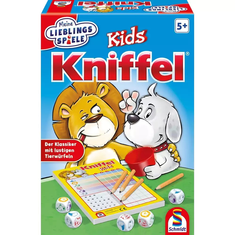 Kniffel Kids - Német nyelvű társasjáték doboza