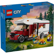 LEGO City Lakóautó a kalandos nyaraláshoz (60454) dobozkép - A csomag tartalma: részletes lakóautómodell és figurák, tökéletes a kreatív játékhoz.