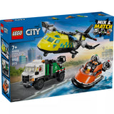 LEGO City: Repülőgép, emelőkosaras kocsi és légpárnás jármű remix 60505, 990 darabos
