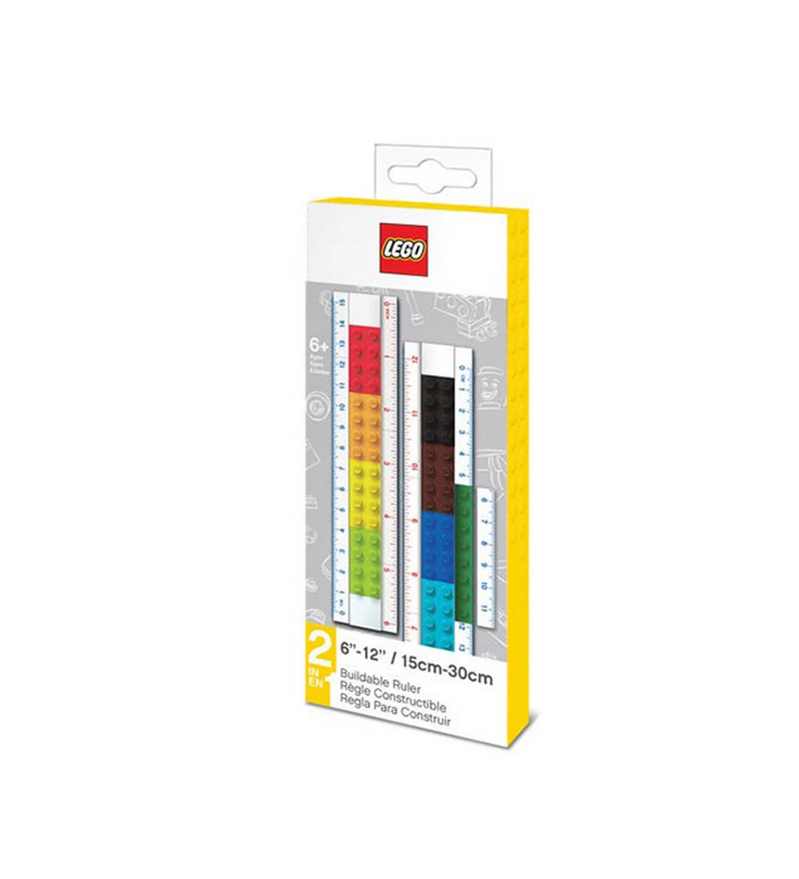 LEGO Classic: Építhető vonalzó minifigurával 52558 termék doboza.