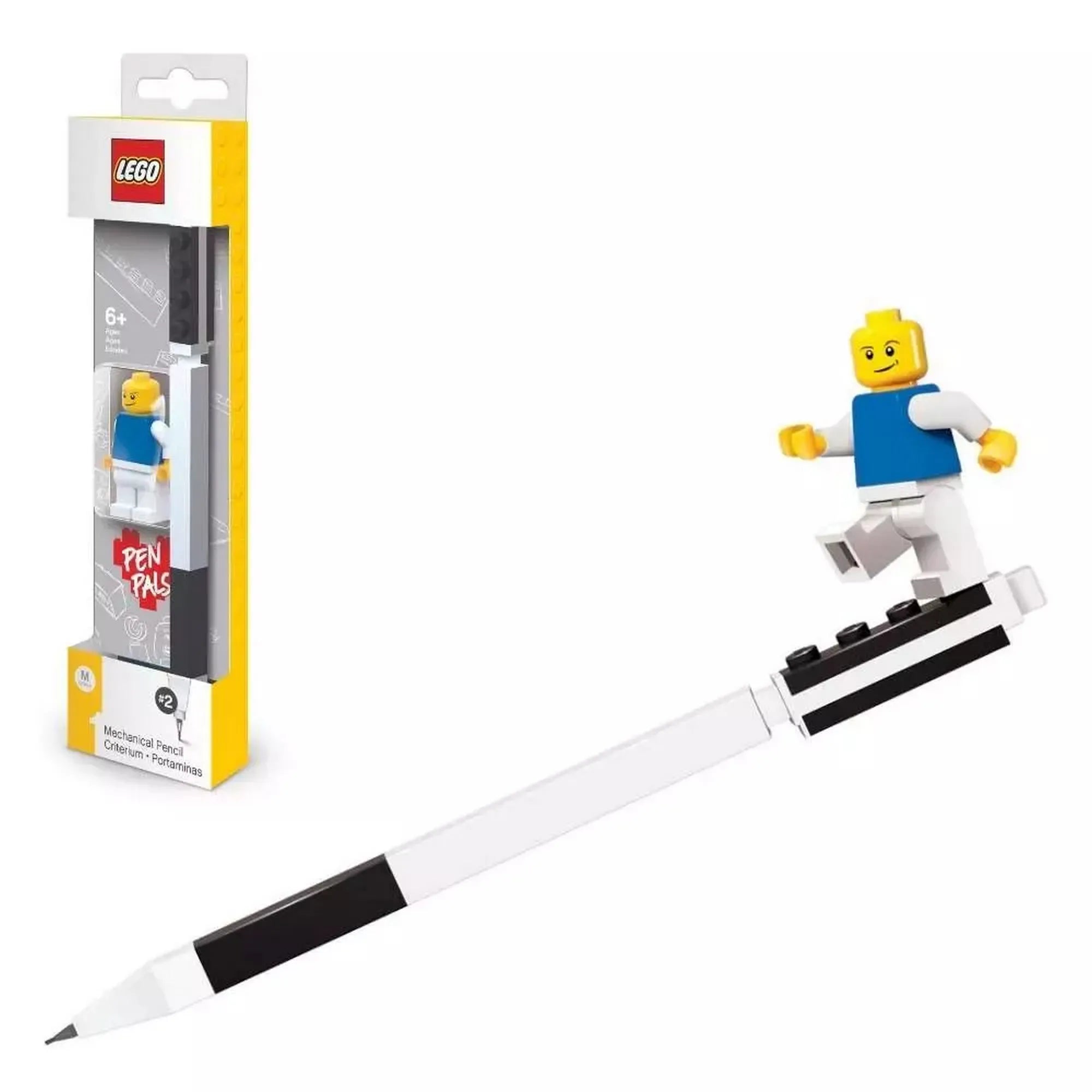 LEGO Classic: Töltőceruza 52603 minifigurával, fekete-fehér kivitelben, csomagolással.