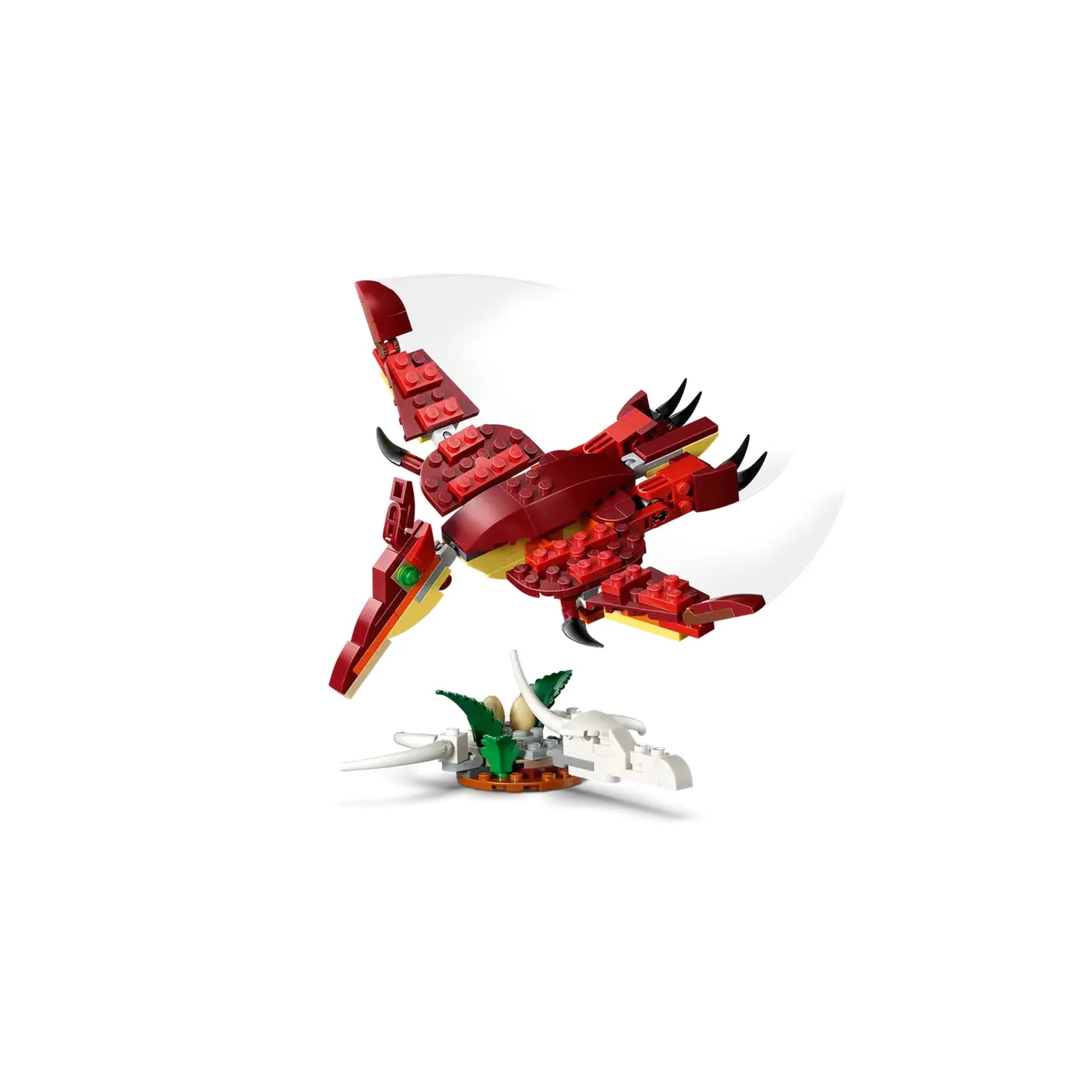 LEGO Creator 3 az 1-ben: Félelmetes dinoszaurusz 31379 repülő pteroszaurusz modell csontvázas talapzattal.