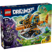 LEGO DREAMZzz Tigriscápatank (71515) készlet doboza, a lánctalpas tigriscápa tankkal, minifigurákkal és 2 az 1-ben építési lehetőséggel.