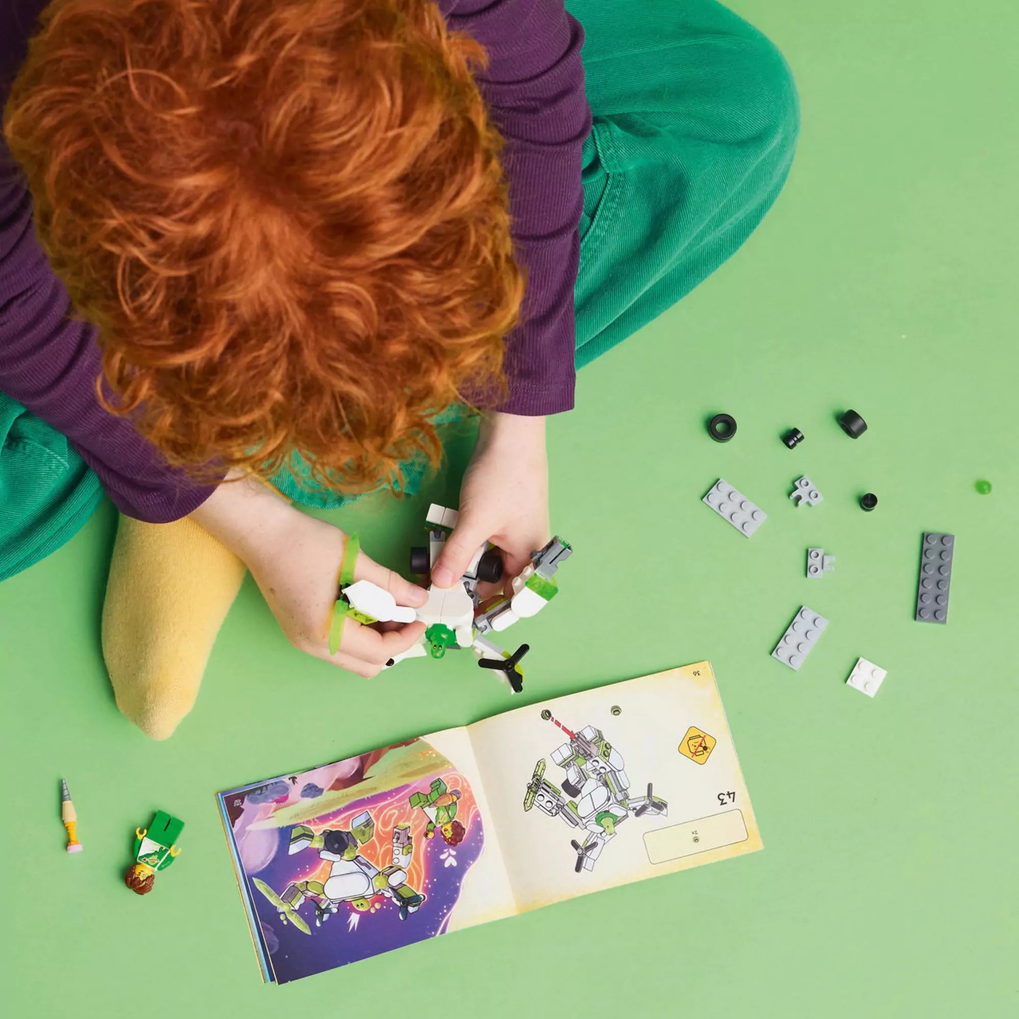  LEGO DREAMZzz Z-Blob robot és járműves kalandjai 71487 – Építés közben: felfedezés és móka Mateo és Z-Blob társaságában.