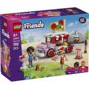 LEGO Friends Pizzaárus büfékocsi 42694 készlet dobozképe rózsaszín pizzás kisbusszal, pizzakemencével és szereplőkkel.