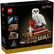 LEGO Harry Potter: A bölcsek köve, gyűjtői kiadás 76466, 1571 darabos – A doboz hátoldala, építési és részletképekkel.
