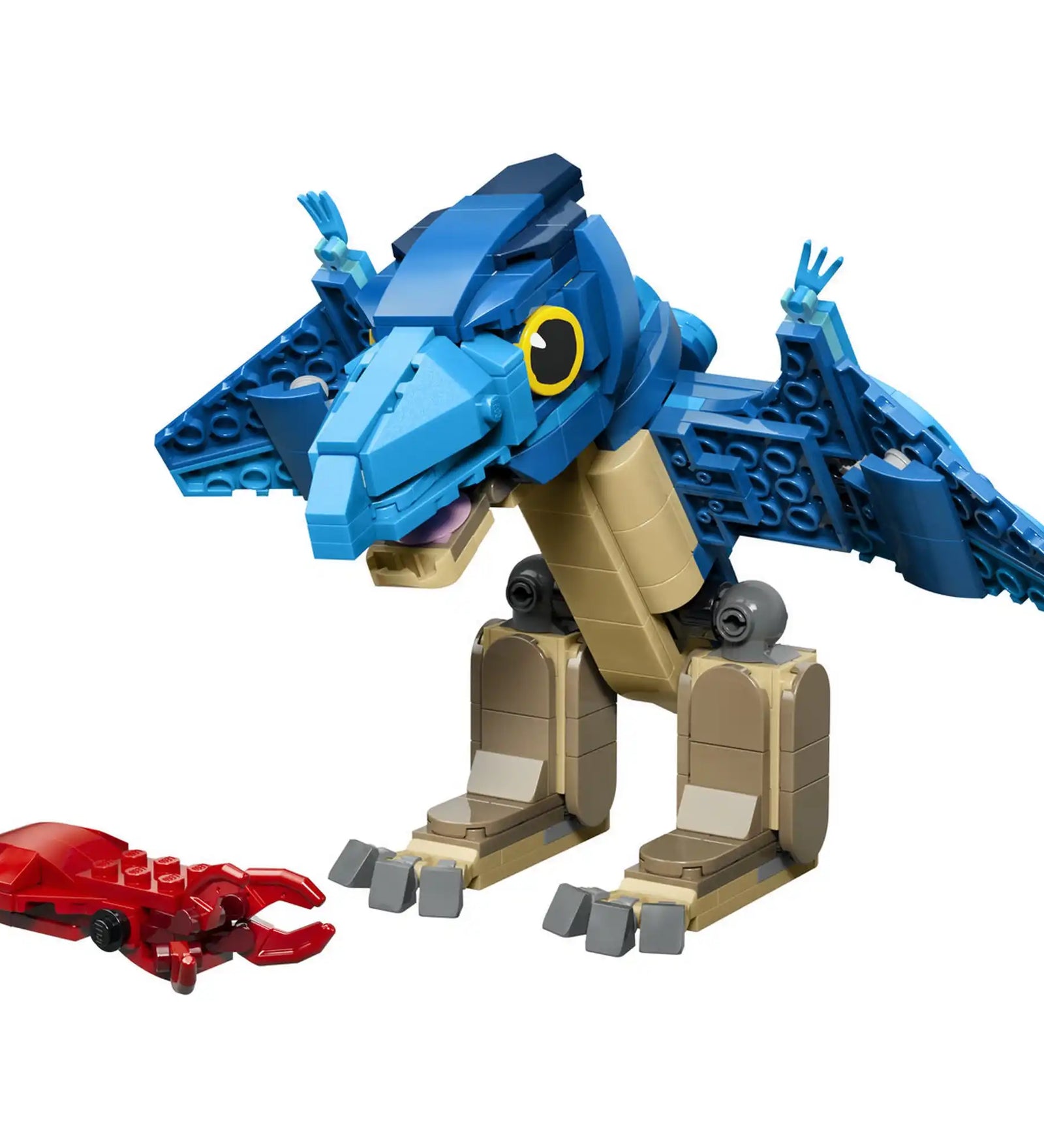 Termék tartalma: LEGO Jurassic World Bébi pteranodon építhető figura mozgatható szárnyakkal, nyitható csőrrel és piros tintahal kiegészítővel.
