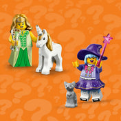 LEGO minifigurine: 29. sorozat 71052, 8 darabos – varázslónő és királynő unikornissal, részletes figurák.