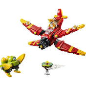 LEGO Tornado-1 repülő Tails minifigurával, Egg Chaser Badnikkal és lebegő szigettel.