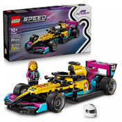 LEGO Speed Champions F1 ACADEMY LEGO versenyautó 77258 kész modell minifigurával, sisakkal és Formula–1 stílusú versenyautóval.