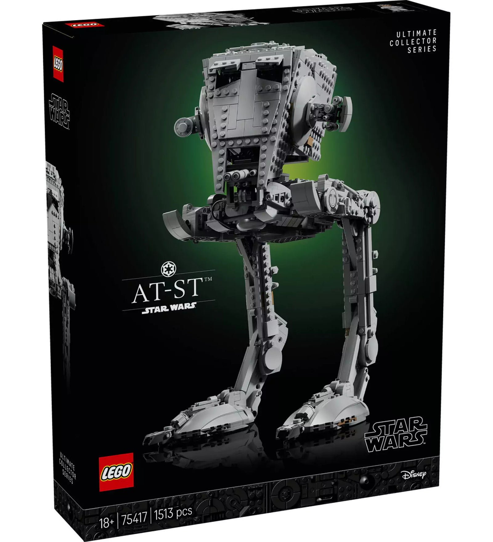 LEGO Star Wars: AT-ST lépegető (75417) doboza, a részletes, 1513 elemes UCS gyűjtői készlettel a Star Wars univerzumból.