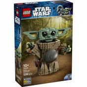 LEGO Star Wars: Grogu (Mandalóri tanonc) dobozkép, nagy méretű Grogu figura erdei háttérrel, 75446-os készlet előlapja.