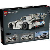 A LEGO Technic: Dodge Viper GTS-R sportautó 42234 dobozának hátoldala a modell funkcióival és részleteivel.
