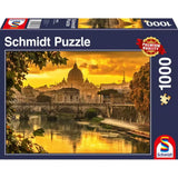 Puzzle Schmidt: Aranyfény Róma felett, 1000 darabos