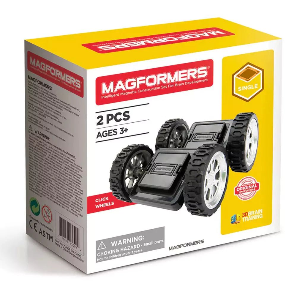 Magformers Click Wheel Set - Kerekekkel rendelkező kiegészítők, 2 darab