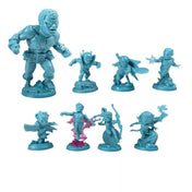Marvel United: Polgárháború magyar nyelvű kiegészítő hős- és Goliath figurái részletgazdag kivitelben.