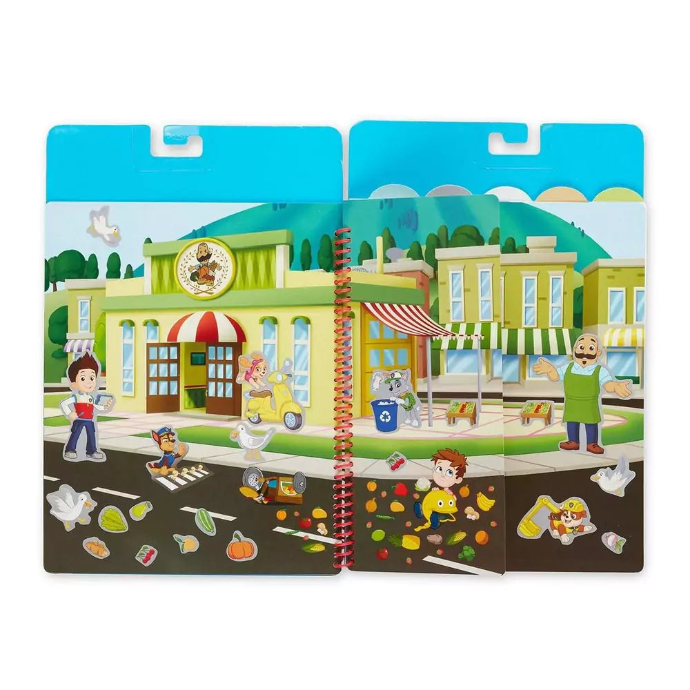 Melissa & Doug Újrahasználható matrica füzet, Mancs Őrjárat - Kaland-öböl