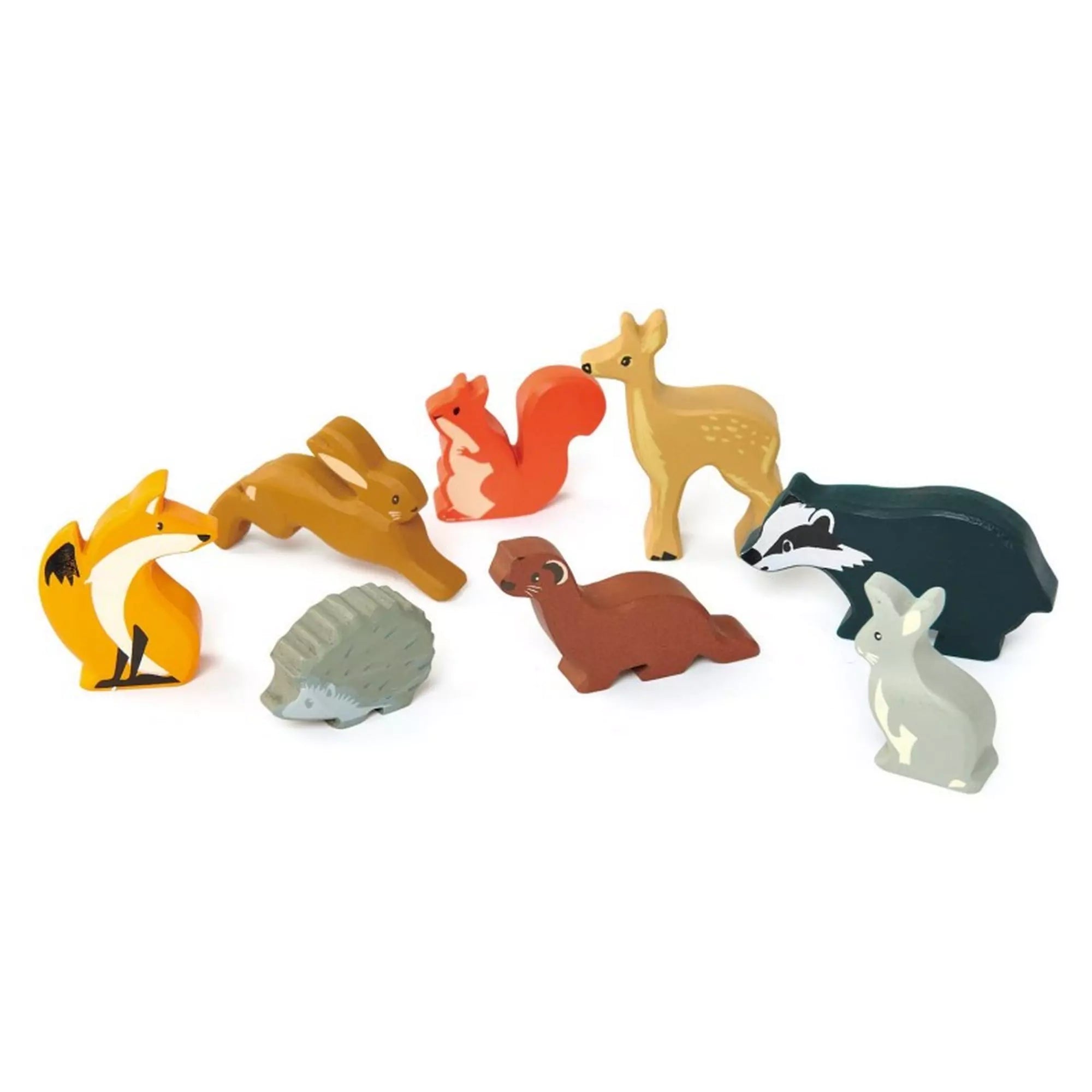 Menyét prémium minőségű fából, Tender Leaf Toys - és a többi erdei állat melyeket össze lehet gyűjteni.