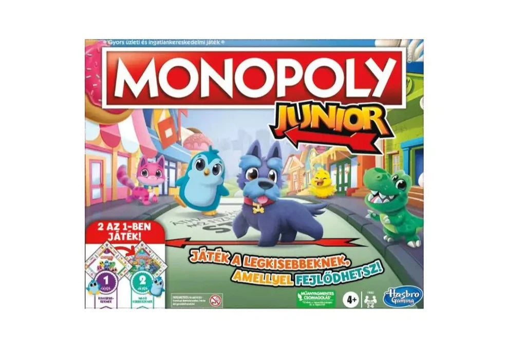 Monopoly Junior 2 az 1-ben társasjáték