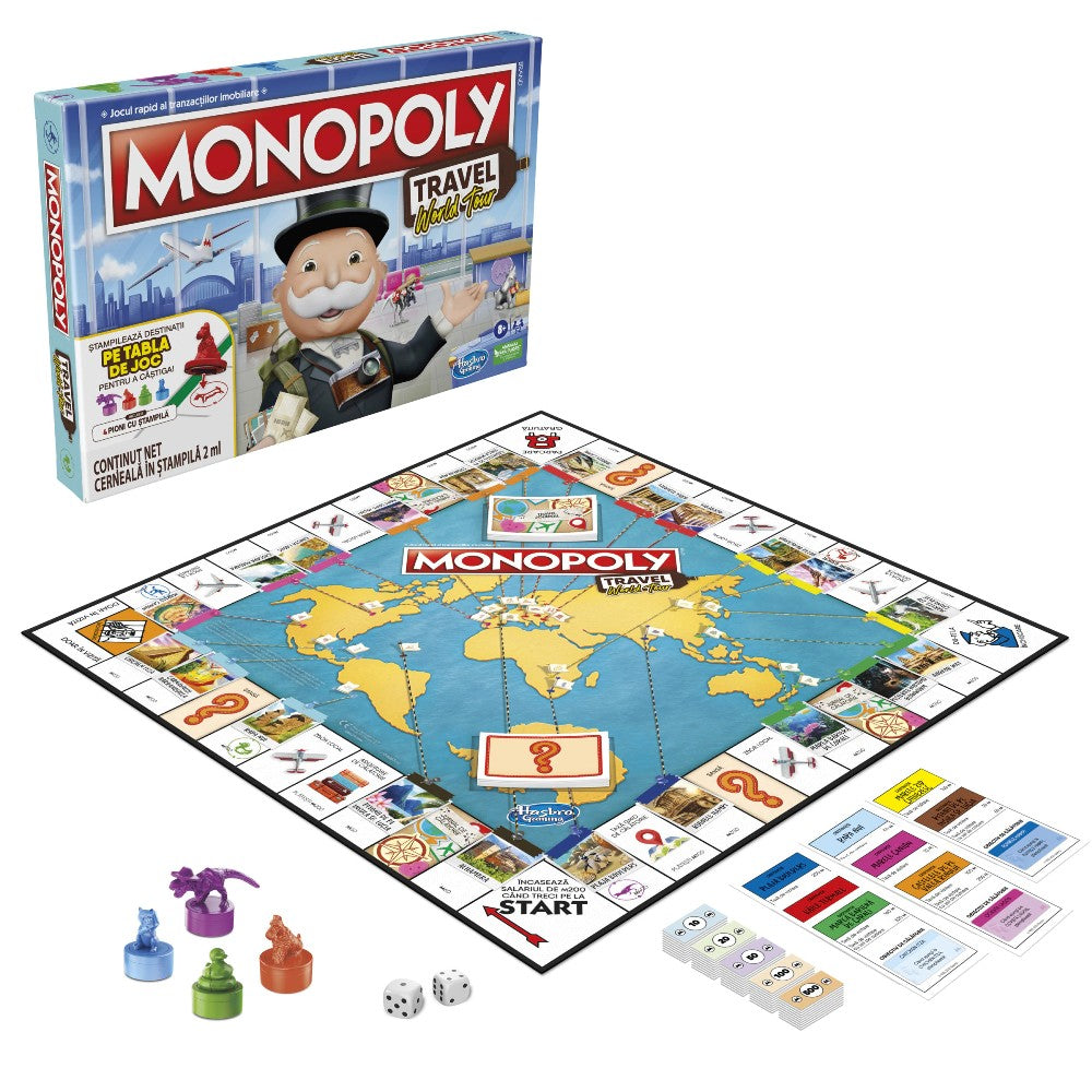 Monopoly Travel World Tour  - román nyelvű társasjáték