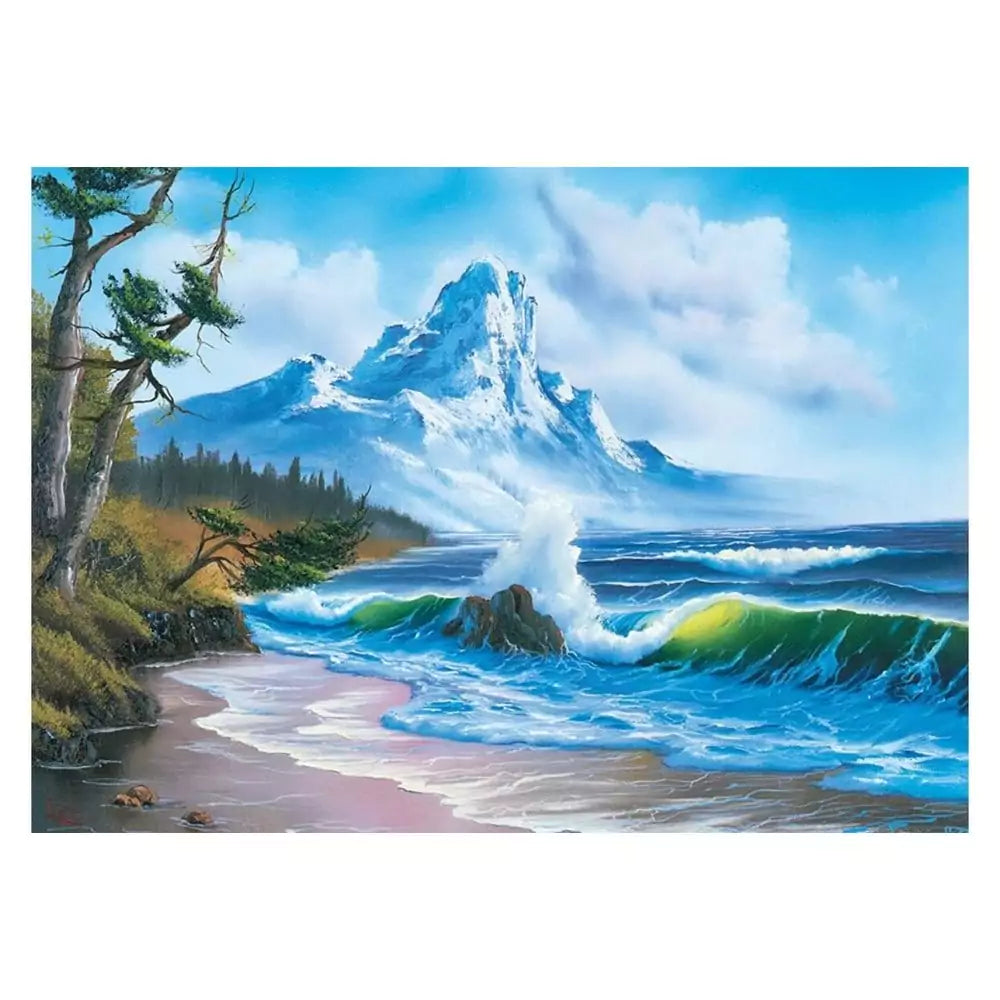 Puzzle Schmidt: Bob Ross - Mountain by the Sea, 1000 darab