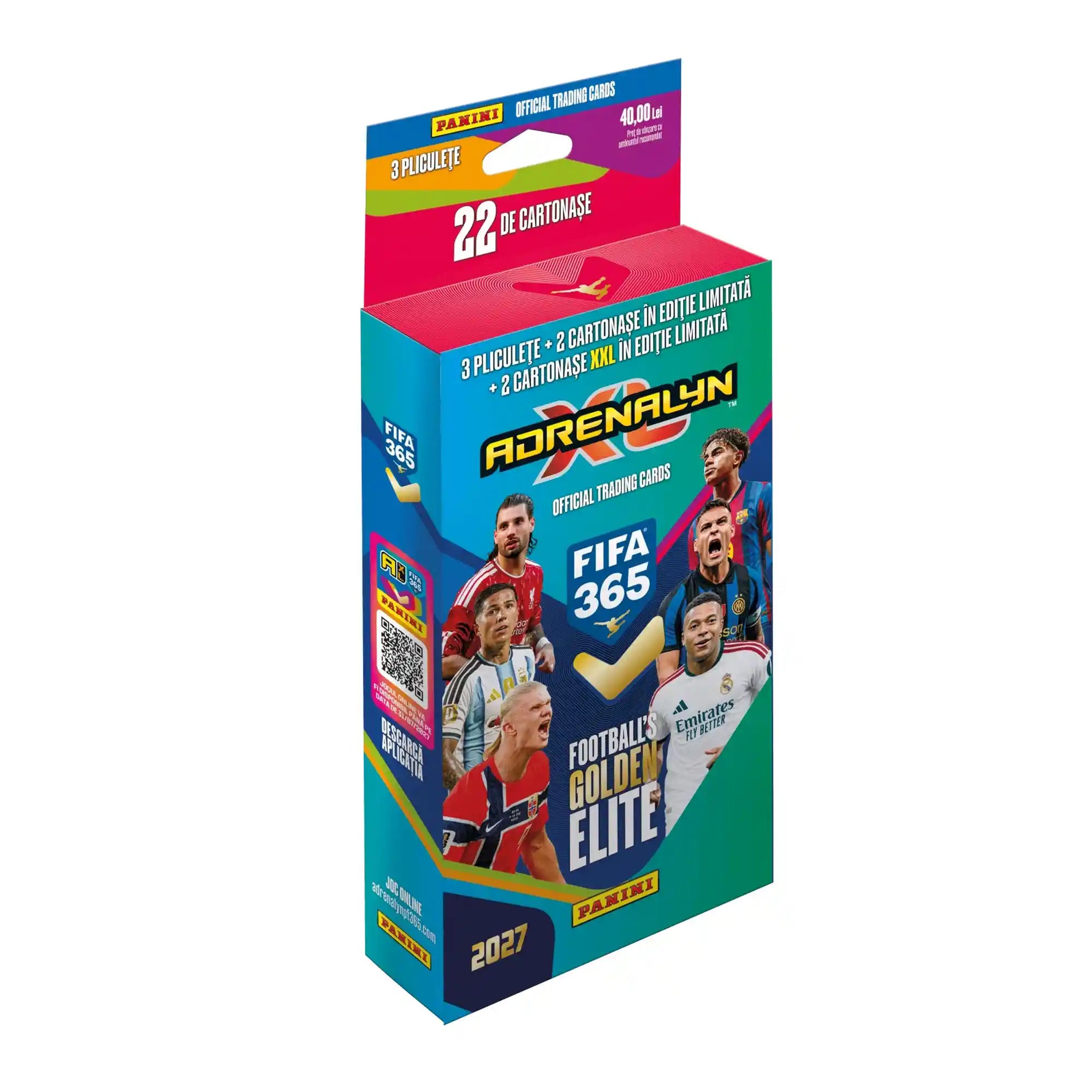 Panini FIFA 365 Adrenalyn XL 2027 Eco Blister XXL 3 csomag gyűjtőkártyával, 2 Limited Edition és 2 XXL kártyával