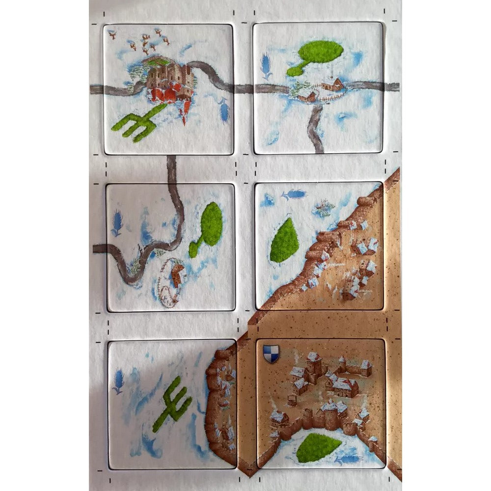 Carcassonne téli kiadás: Gabonakörök (minikiegészitő) - a hat uj lapka